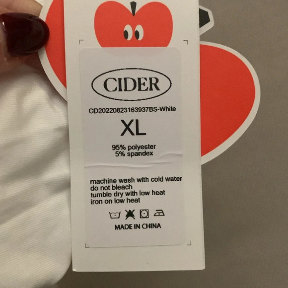 NWT Cider White Bodysuit Top - Picture 9 of 9